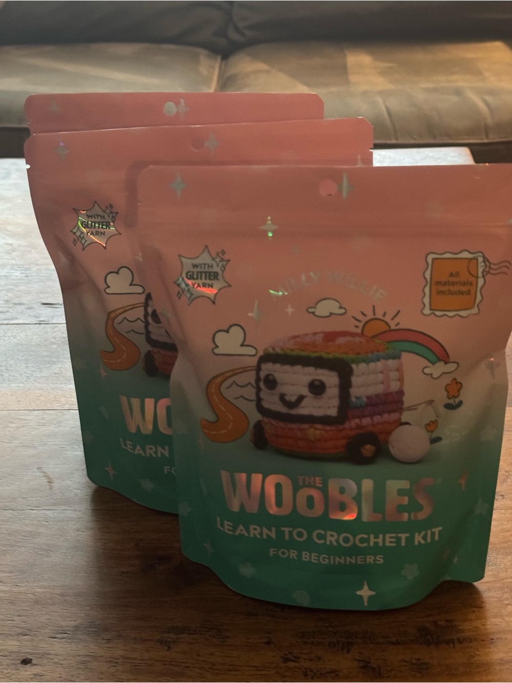 The Woobles Millie Willlie  Crochet Kit- 
$40 for ONE kit, 3 available